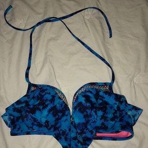 Tie dye with tribal print bikini top